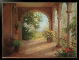 Path from the Veranda Prints by Haibin 