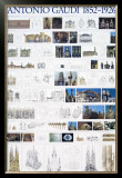 Collage Posters by Antoni Gaudí