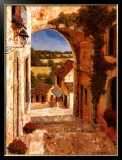 Going Down to the Village Poster by Gilles Archambault