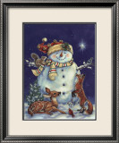Jolly Snowman Poster by Donna Race