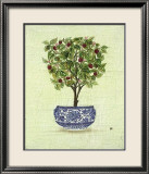 Red Berry Topiary Prints by Iksel 