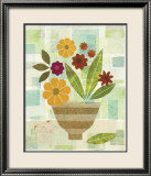 Yellow Flower Vase Posters by Gale Kaseguma