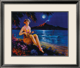 Ukulele Player Lámina giclée enmarcada Ukulele Player Lámina giclée enmarcada