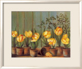Tulipes Jaunes Art par Fabrice De Villeneuve