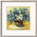 Blaue Blumen Serie Poster av R. Bertram