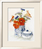 Nasturces et bleuets Affiches par Amy E. Scott