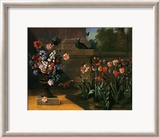 Vase de Fleurs et Parterre de Tulipes, 1744 Láminas por Jean-Baptiste Oudry