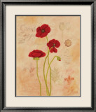 Poppy Fresco II Arte por Adam Guan