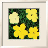 Flowers, c.1970 (Yellow) Print by Andy Warhol