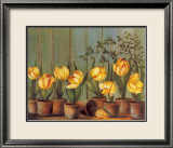 Tulipes Jaunes Posters par Fabrice De Villeneuve