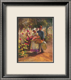Gathering Hollyhocks Posters by Anne Marie Oborn