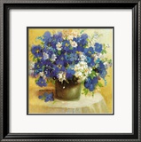 Blaue Blumen Serie Poster av R. Bertram