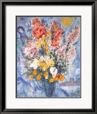 Bouquet de fleurs Affiches par Marc Chagall