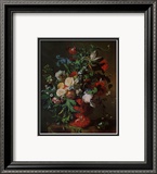 Flores en una urna Láminas por Jan van Huysum Flores en una urna Láminas por Jan van Huysum