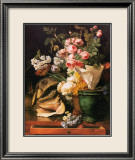 Roses et Autres Fleurs, Coquillages, Tete de Requin et Petrifications, c.1819 Poster av Antoine Berjon Roses et Autres Fleurs, Coquillages, Tete de Requin et Petrifications, c.1819 Poster av Antoine Berjon