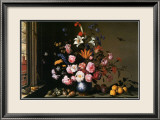 Vase de Fleurs a Cote d'Une Fenetre Pósters por Balthasar van der Ast