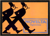 Cigarettes Novelta Estampe encadrée par Lucian Bernhard