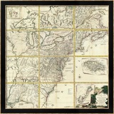 Composite: Colonie Unite dell' America Settentrle, c.1778 Estampe encadrée par Antonio Zatta