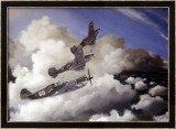 AVG Curtiss Hawk P40C Burma Estampe encadrée par Paul Wollman