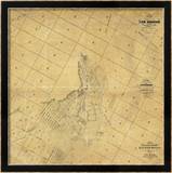 Map of The City of Los Angeles, c.1857 Framed Giclee Print by Ord, Edward Otto Cresap 