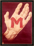 Red M Hand Lámina giclée enmarcada por Frank Mason