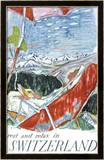 Suiza Lámina giclée enmarcada por Carigiet Alois Suiza Lámina giclée enmarcada por Carigiet Alois