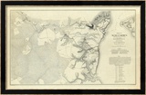 Civil War: Official Plan of The Siege of Yorktown Virginia, c.1862 Estampe encadrée par Henry L. Abbot