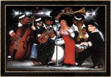 Lady Singing the Blues Poster par Leonard Jones