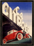 Citroen C4 Automobile Estampe encadrée