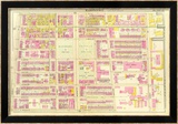 Boston: Wards 9, c.12, c.1895 Innrammet Giclee-trykk av George Washington Bromley