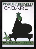 Pianist Forbundets Cabaret Framed Giclee Print by Kage 