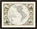 Western Hemisphere Oprawiony wydruk edycji limitowanej autor John Tallis Western Hemisphere Oprawiony wydruk edycji limitowanej autor John Tallis