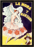 La Mora Spanish Flamenco Dancer Estampe encadrée