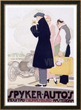 Spyker-Automobile Gerahmter Giclée-Druck von Vanderhem 