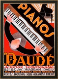Pianos Daudé 2 Gerahmter Giclée-Druck von Andre Daude