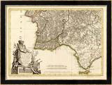 Portugal, Algarve Meridionale, c.1780 Framed Giclee Print by Giovanni Antonio Bartolomeo Rizzi Zannoni