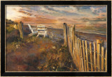 The Beach at Sunset Affiches par Marilyn Hageman