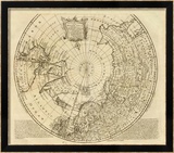 North Pole, c.1747 Innrammet Giclee-trykk av Emanuel Bowen