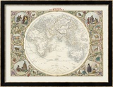 Eastern Hemisphere Oprawiony wydruk edycji limitowanej autor John Tallis Eastern Hemisphere Oprawiony wydruk edycji limitowanej autor John Tallis