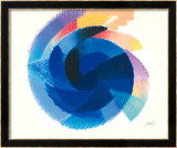 Rotation Blau Posters par Heinz Mack