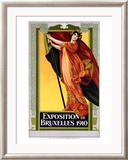 Expo Bruxelles Lámina giclée enmarcada