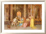 The Chess Game Plakat av F. Beda