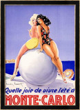 Monte Carlo, Welche Freude Gerahmter Giclée-Druck von Louis Icart