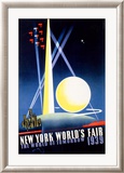 New York World's Fair, World of Tomorrow Innrammet Giclee-trykk av Joseph Binder