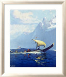 Northern Pacific Railroad, Alaska Lámina giclée enmarcada Northern Pacific Railroad, Alaska Lámina giclée enmarcada