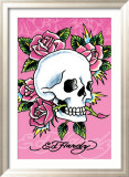 Ed Hardy - Pink Skull & Roses Julisteet tekijänä Ed Hardy Ed Hardy - Pink Skull & Roses Julisteet tekijänä Ed Hardy
