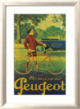 Cycles Peugeot Estampe encadrée par Almery Lobel-riche