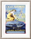 Cycles Automoto Estampe encadrée par Francisco Tamagno