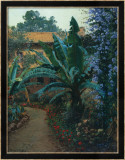 Garden of the Potter Hotel Kunst von Theodore Wores