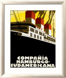 Compania Hamburgo Sudamericana Framed Giclee Print